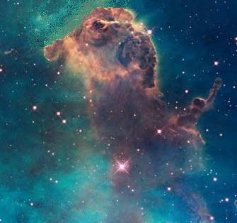 Retouched Carina Nebula Jet – NASA.