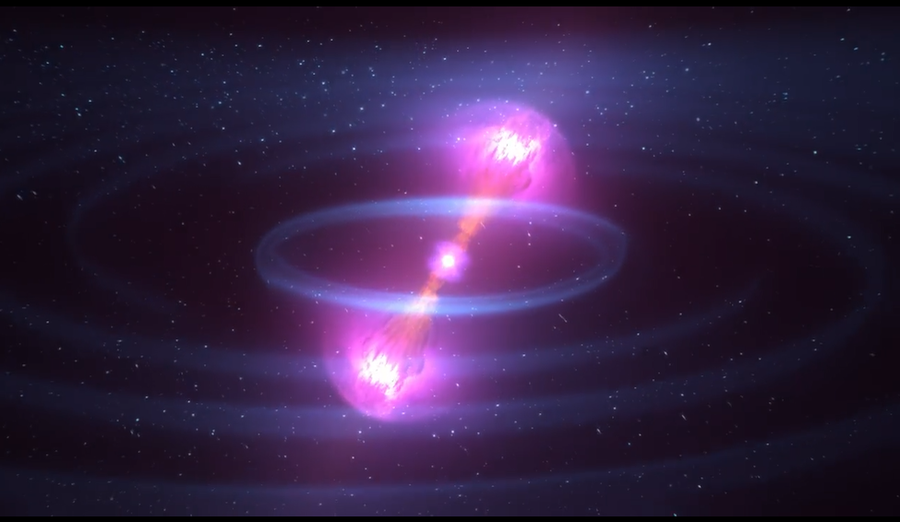 Fenómenos de los nueve días posteriores a la fusión de estrellas de neutrones conocida como GW170817-NASA.