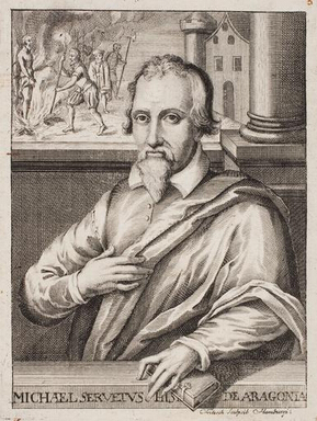 Miguel Servetus come simbolo dell'errore storico nella scienza formale.