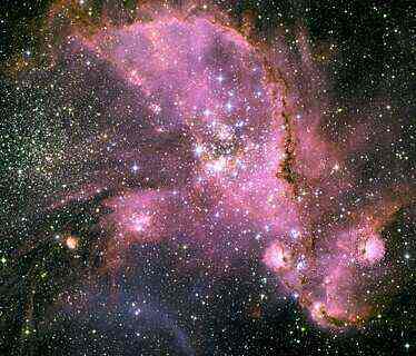 Hubble - Acumulação de estrelas NGC-346 modificado em menos de um por cento.