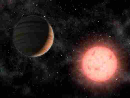 Planeta e estrela rosa - NASA.