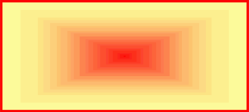 Fond avec des carrés jaunes et rouges pour indiquer qu'il n'y a rien ou que c'est quelque chose d'invisible