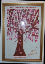 Cover of the Global Scientific Method PDF. Tree of knowledge with pink leaves.